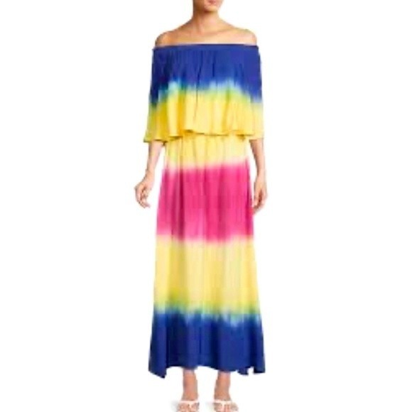 Area Stars Dresses & Skirts - Area Stars Ombré Off the Shoulder Maxi New with Tags